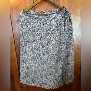 Leopard Print Wrap Skirt